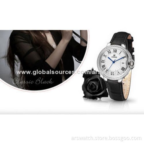 Premium Quality Blue Balloon Stainless Steel Analog Watches with Genuine Leather Strap